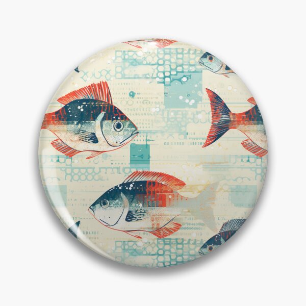 Item preview, Underwater tiled fish pattern designed and sold by Yogimeister.