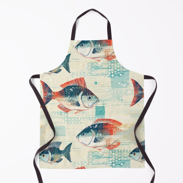 Item preview, Underwater tiled fish pattern designed and sold by Yogimeister.