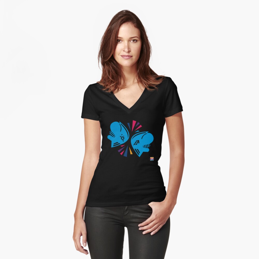Item preview, Fitted V-Neck T-Shirt designed and sold by BattleBling.