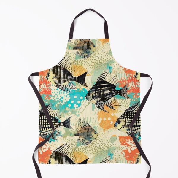 Item preview, Underwater tiled fish pattern designed and sold by Yogimeister.