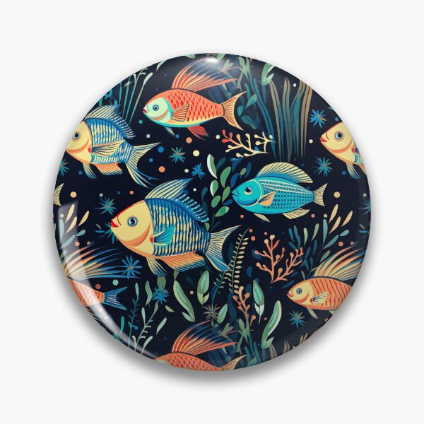 Item preview, Underwater tiled fish pattern designed and sold by Yogimeister.