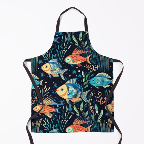 Item preview, Underwater tiled fish pattern designed and sold by Yogimeister.
