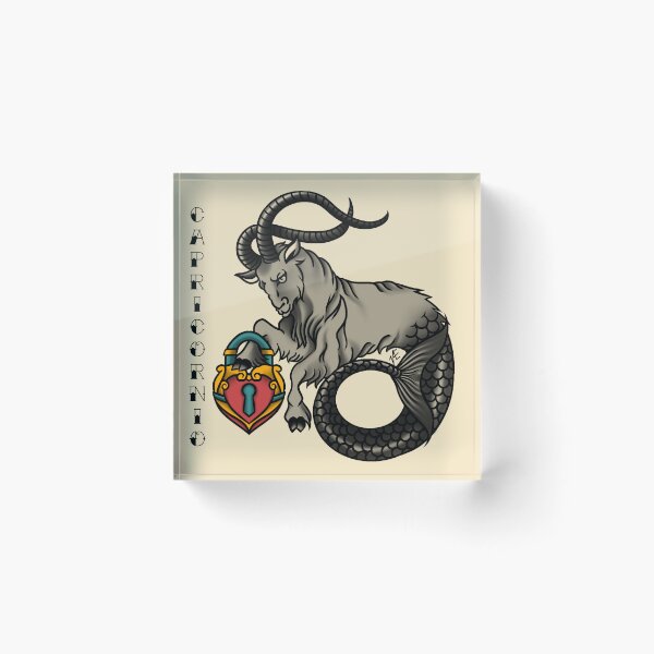 Item preview, Capricorn zodiac sign tattoo designed and sold by Valentina Rojas Márquez.