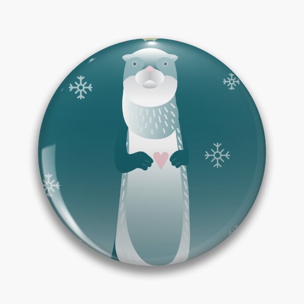 Item preview, A festive winter otter by the river designed and sold by Chris Bivins.