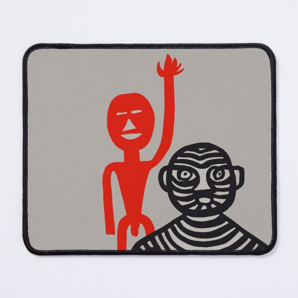 Item preview, Tiger Man and Red Man, 1965 Vintage Graphic designed and sold by blackink-design.