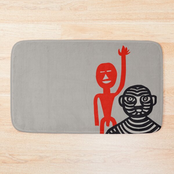 Item preview, Tiger Man and Red Man, 1965 Vintage Graphic designed and sold by blackink-design.