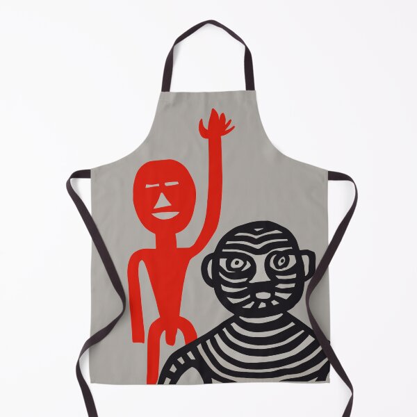Item preview, Tiger Man and Red Man, 1965 Vintage Graphic designed and sold by blackink-design.