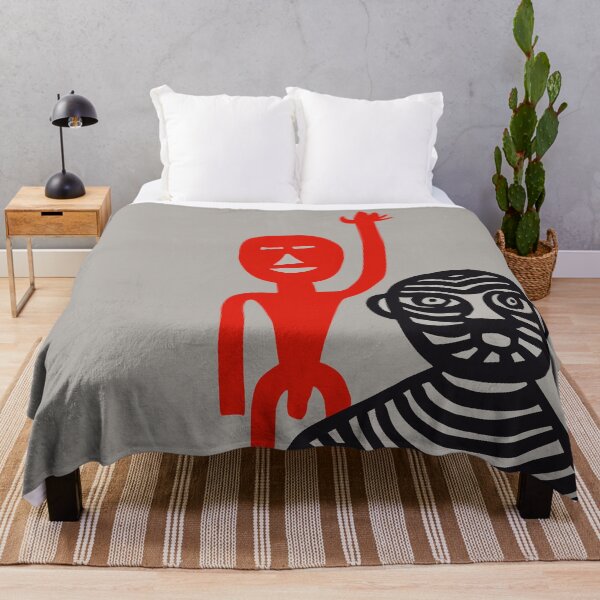 Item preview, Tiger Man and Red Man, 1965 Vintage Graphic  designed and sold by blackink-design.