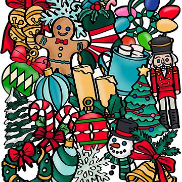 Artwork thumbnail, Christmas Holiday | Colour Collage by chuchucolouring