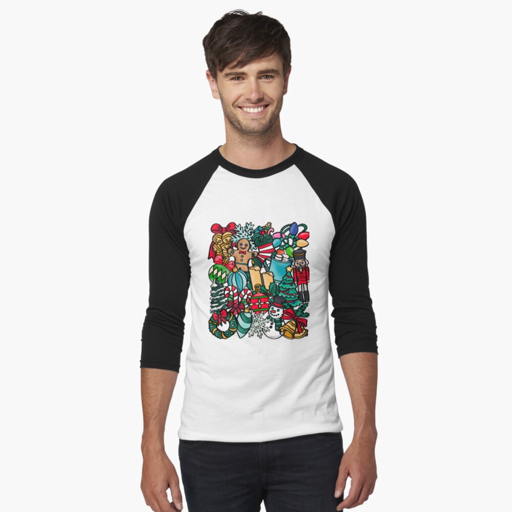 Item preview, Baseball ¾ Sleeve T-Shirt designed and sold by chuchucolouring.