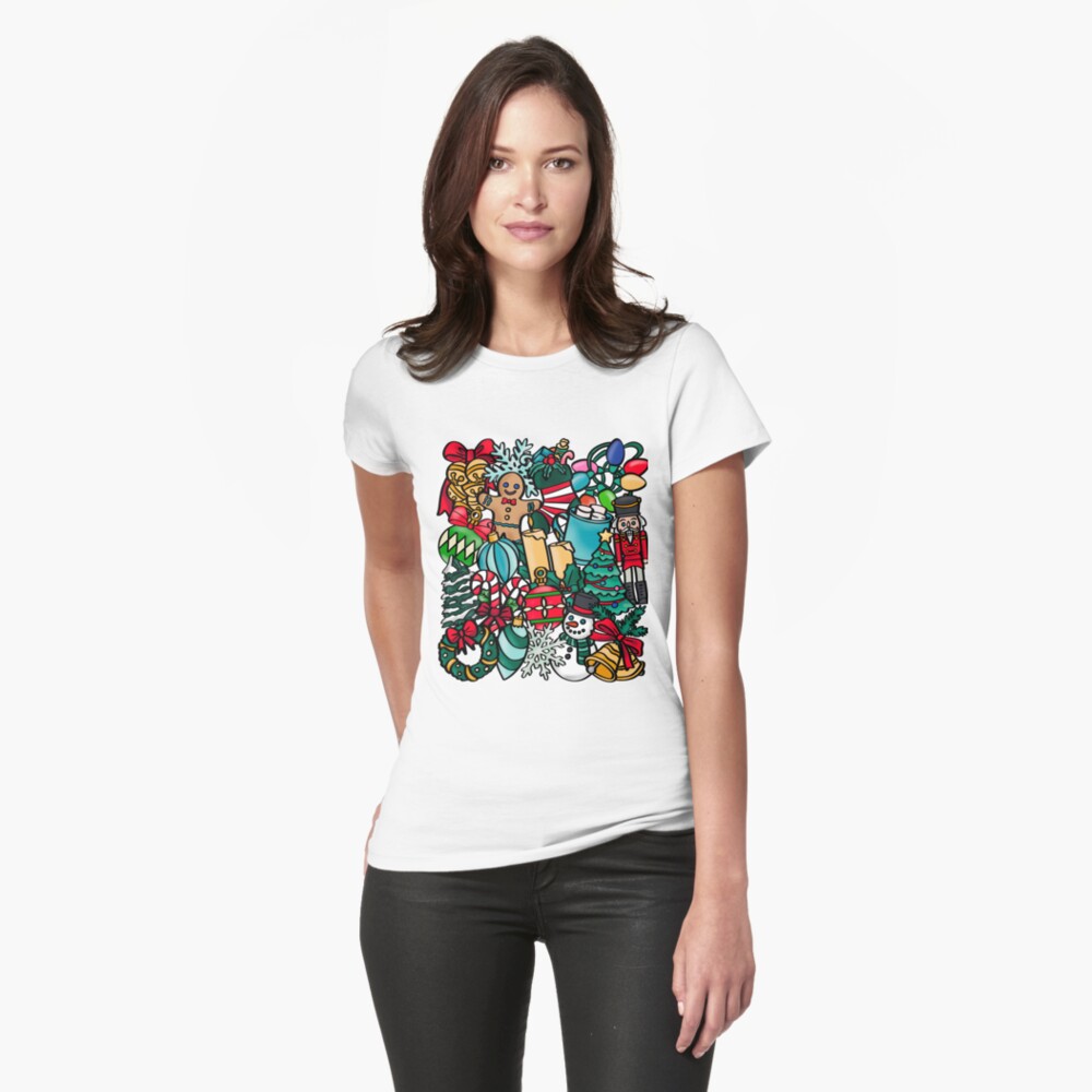 Item preview, Fitted T-Shirt designed and sold by chuchucolouring.