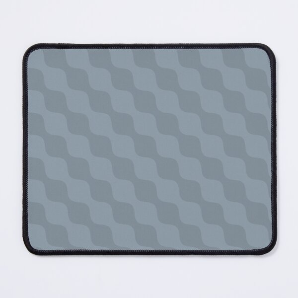 Item preview, Gray Cadet Blue Repeating Wavy Lines Geometric Modern Optical Art Retro Pattern designed and sold by PenguinForests.