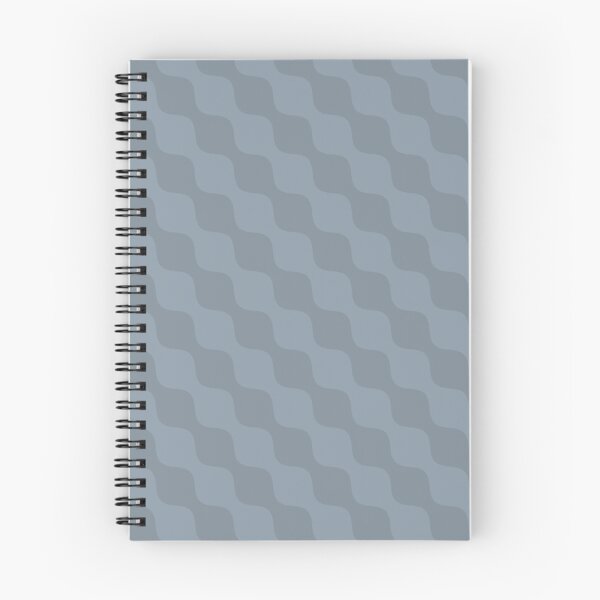 Item preview, Gray Cadet Blue Repeating Wavy Lines Geometric Modern Optical Art Retro Pattern designed and sold by PenguinForests.