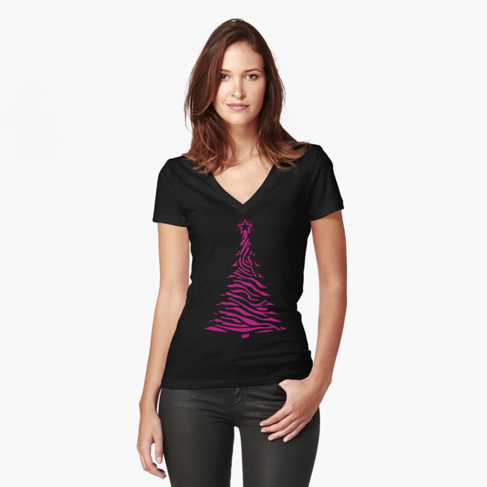 Item preview, Fitted V-Neck T-Shirt designed and sold by hidden-design.