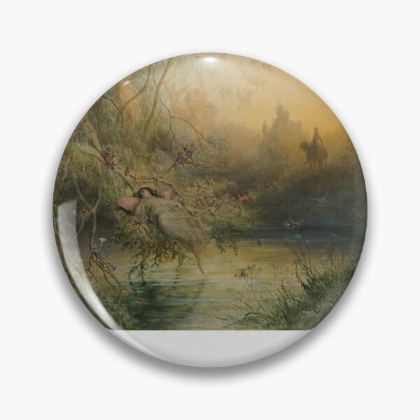 Item preview, 1881 Antique Fairy Painting designed and sold by chrisbagel.