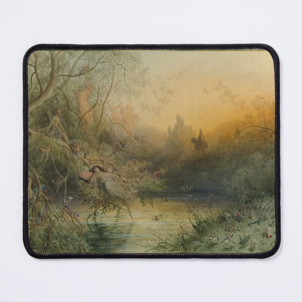 Item preview, 1881 Antique Fairy Painting designed and sold by chrisbagel.