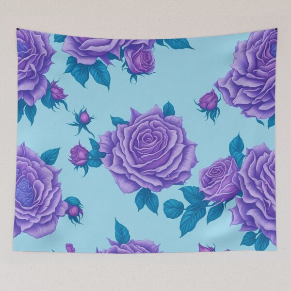 Item preview, Purple Roses Pattern designed and sold by TondoMeander.