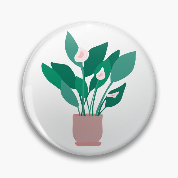 Item preview, Minimalist Peace Lily house plant designed and sold by PG Illustration.