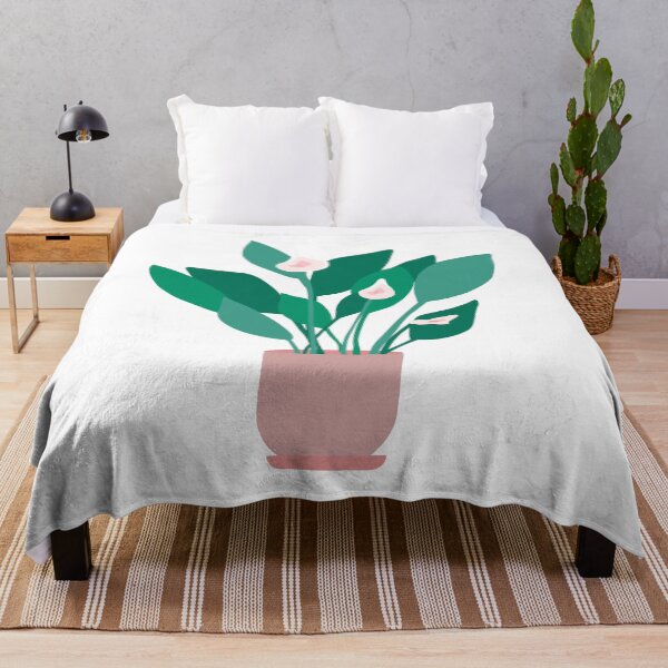 Item preview, Minimalist Peace Lily house plant designed and sold by PG Illustration.