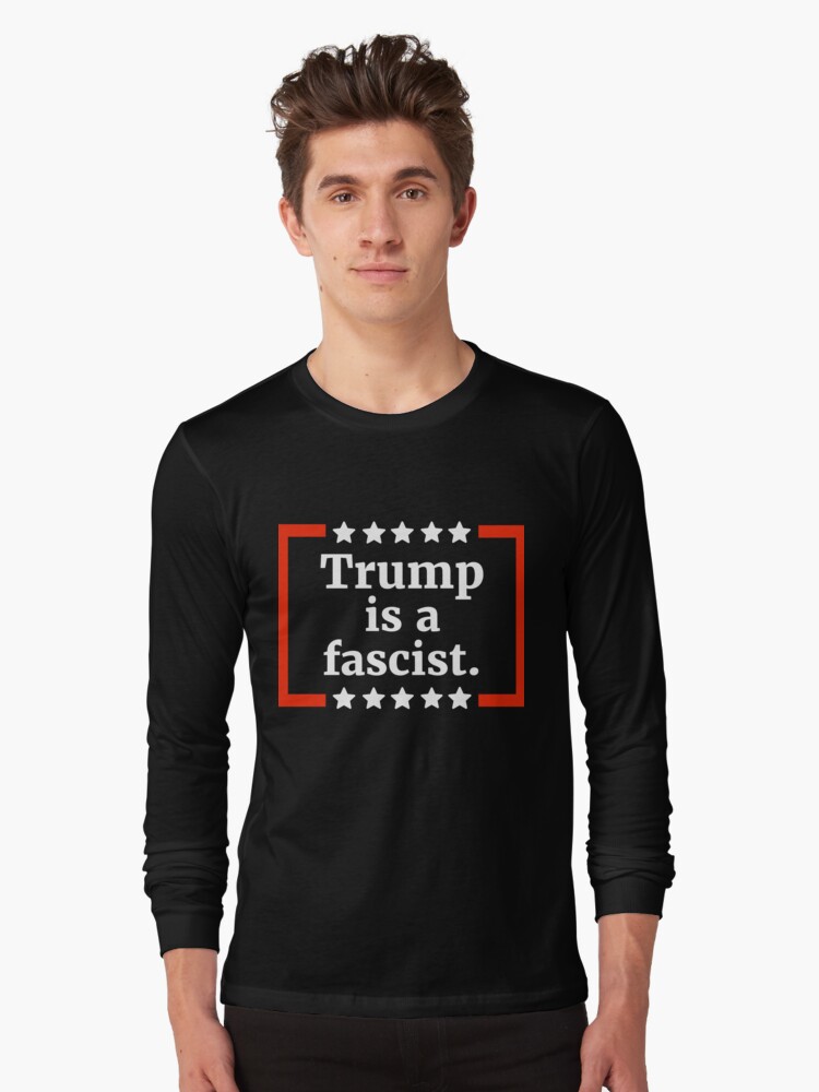 Imagen 1 de 5, Camiseta de manga larga con la obra Trump es un fascista, diseñada y vendida por RACHELDF.