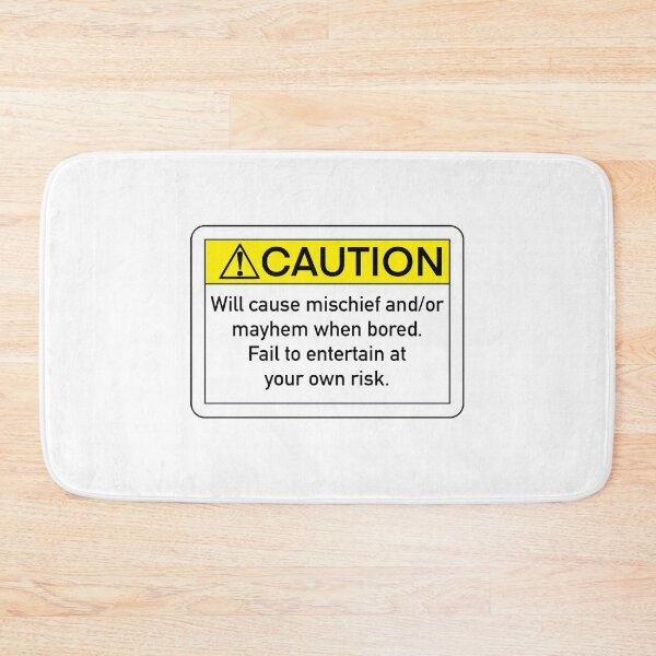 Item preview, Mischief warning designed and sold by kenpachipip.