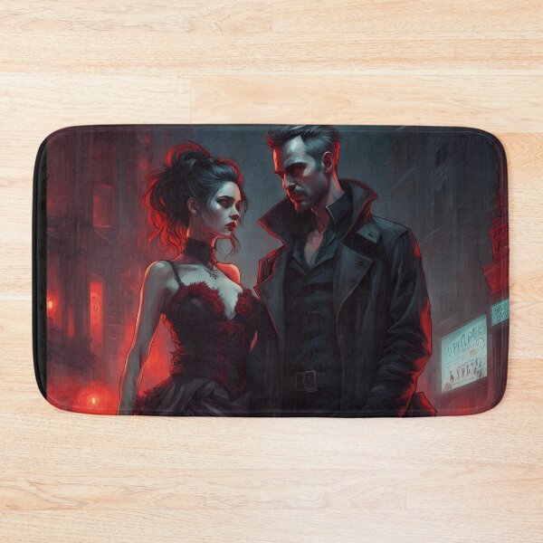 Item preview, Vampire couple in a cyberpunk style designed and sold by GothicRubette.