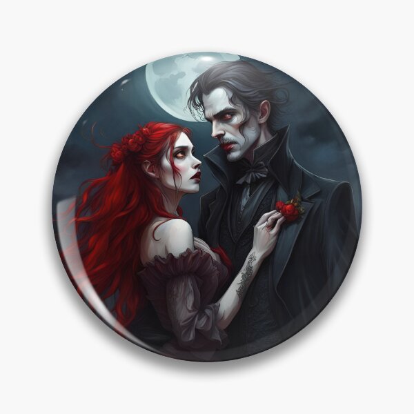 Item preview, Vampire  couple, gothic love designed and sold by GothicRubette.