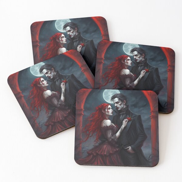 Item preview, Vampire  couple, gothic love designed and sold by GothicRubette.
