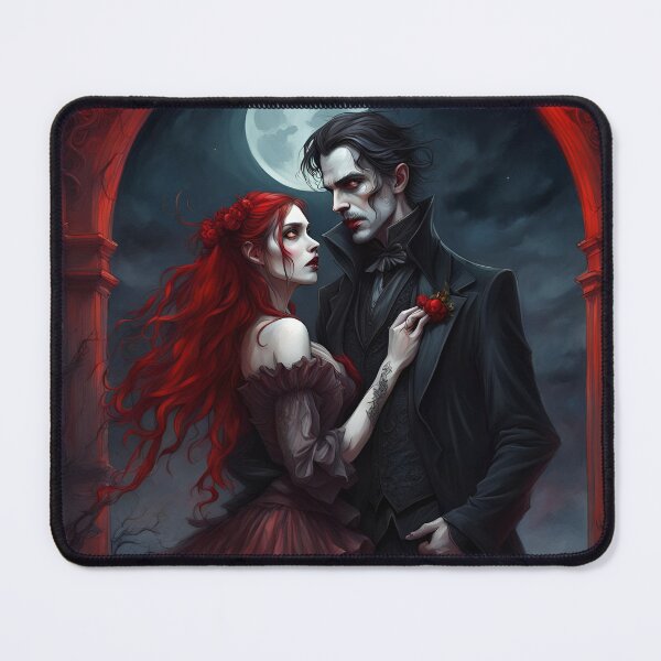 Item preview, Vampire couple, gothic love designed and sold by GothicRubette.