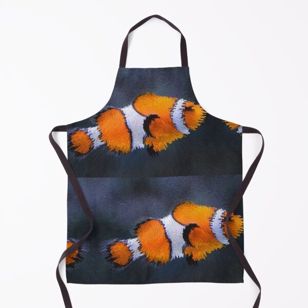 Item preview, Modern Clown Fish Tropical Reef Tank Art designed and sold by Sharon Cummings Art.