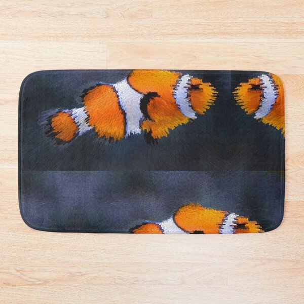 Item preview, Modern Clown Fish Tropical Reef Tank Art designed and sold by Sharon Cummings Art.