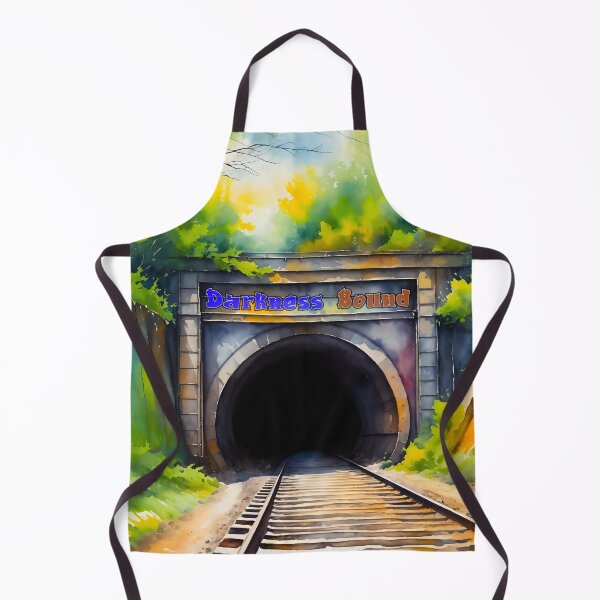 Item preview, Darkness Bound - Train Tunnel Entrance - Liminal Digital Watercolour designed and sold by liminal-concept.
