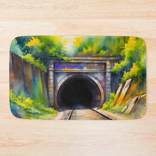 Item preview, Darkness Bound - Train Tunnel Entrance - Liminal Digital Watercolour designed and sold by liminal-concept.