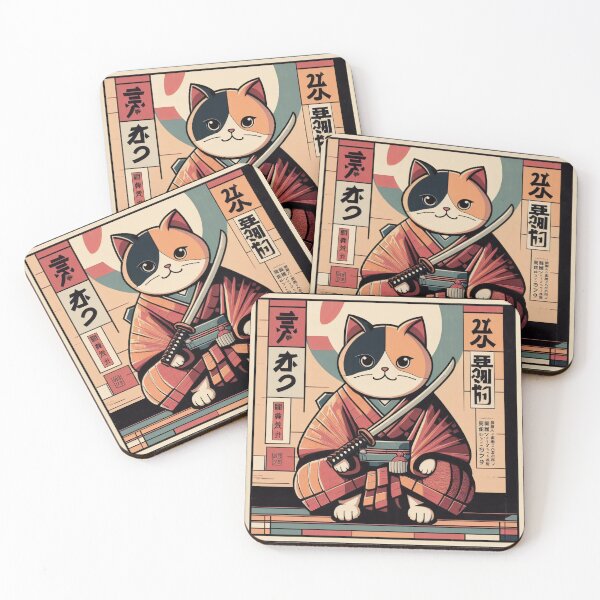 Item preview, Retro Samurai Cat designed and sold by IAPICTURE.