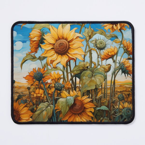 Item preview, Field of Sunflowers designed and sold by NeuroBrush.