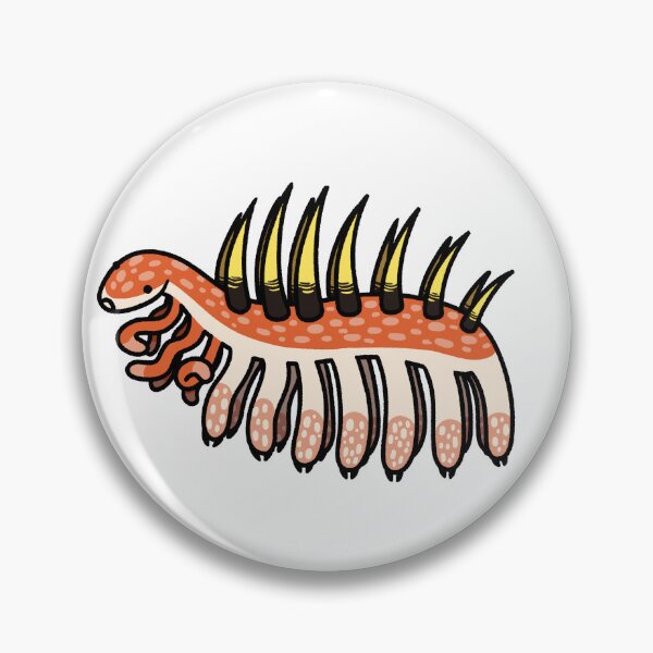 Item preview, Hallucigenia sparsa, weird lil' extinct lobopodian designed and sold by TheDangerGoose.
