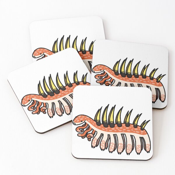 Item preview, Hallucigenia sparsa, weird lil' extinct lobopodian designed and sold by TheDangerGoose.