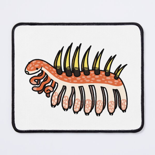 Item preview, Hallucigenia sparsa, weird lil' extinct lobopodian designed and sold by TheDangerGoose.