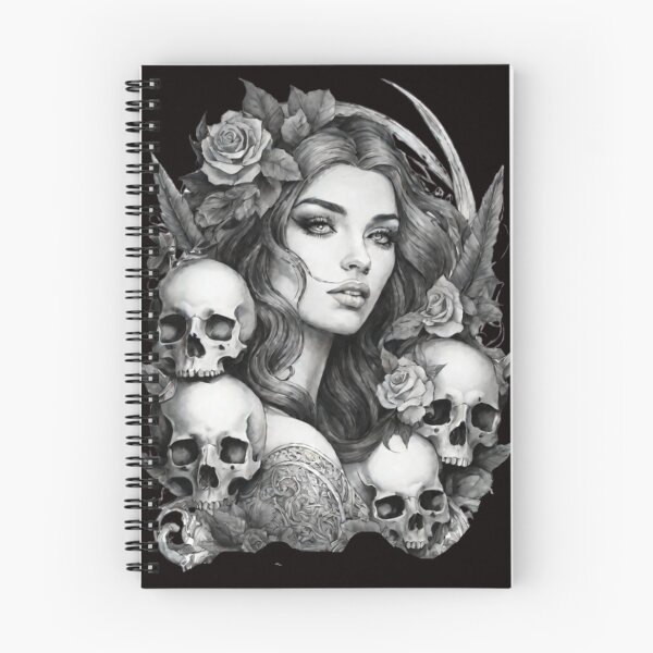 Item preview, tattoo sketch syren ancient bow pile of skulls designed and sold by aipaint.