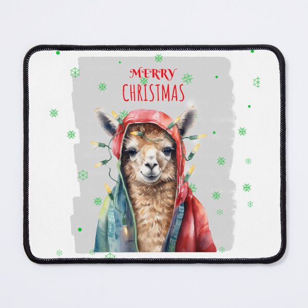 Item preview, Cute Lama in Christmas Tree Lights Funny Christmas Xmas Animals designed and sold by OliveAndSnow.