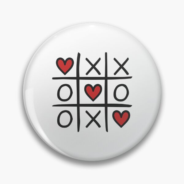 Artikelvorschau, Tic Tac Toe Liebesherzen entworfen und verkauft von THP Creative.