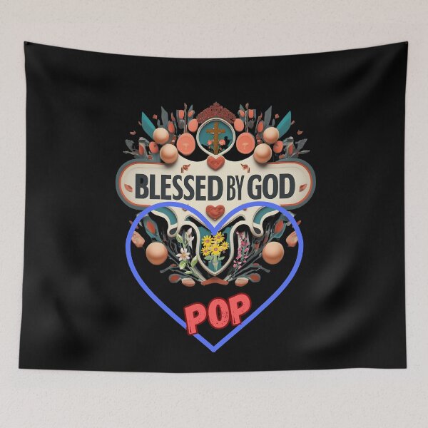 Item preview, BLESSED BY GOD POP designed and sold by carlos crane.
