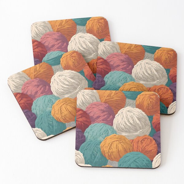 Item preview, Coloured wool balls designed and sold by WildLadyWood.