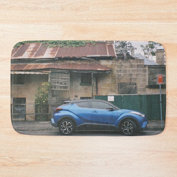 Item preview, Timeless Sydney Charm: Modern Blue Car and Historic Sandstone House designed and sold by HFGjewels.