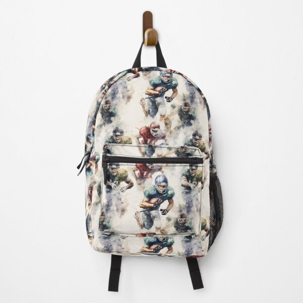 Item preview, American Football watercolor pattern designed and sold by Sp3ctrumOfColor.