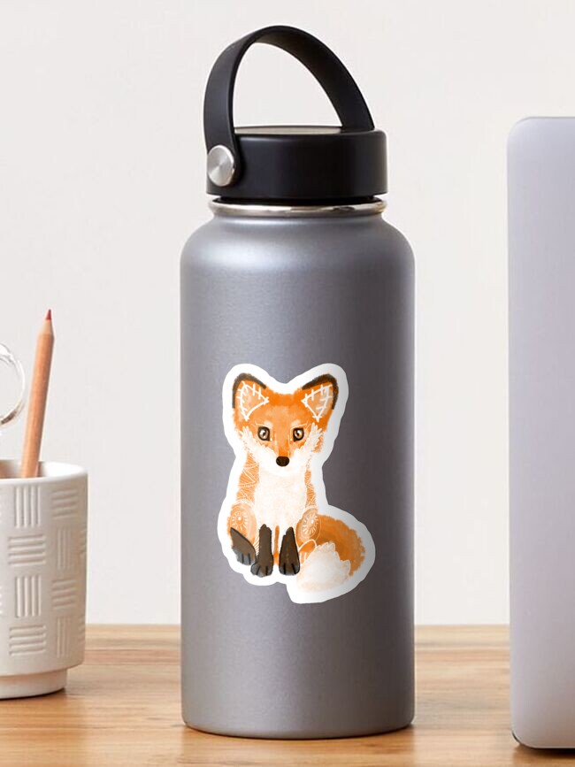 Thumbnail 1 of 3, Sticker, Foxy Spirit Animal designed and sold by tinaschofield.