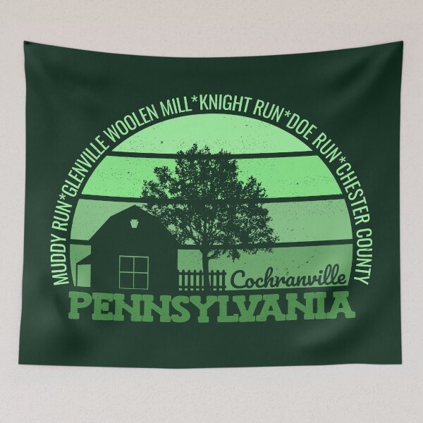 Item preview, Cochranville Pennsylvania Sunset Retro Vintage Local Pride Logo designed and sold by CRHPOD20.