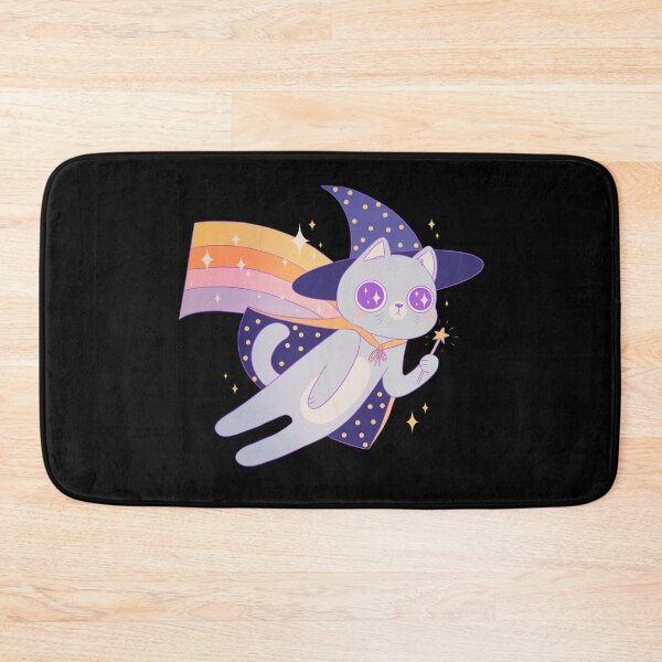 Item preview, Cute cat wizard flying  designed and sold by Yaragold.