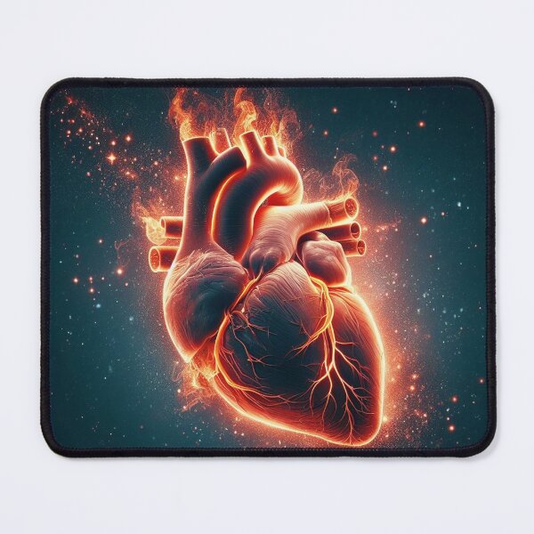 Item preview, Fiery Anatomical Heart designed and sold by Solarskymedia.