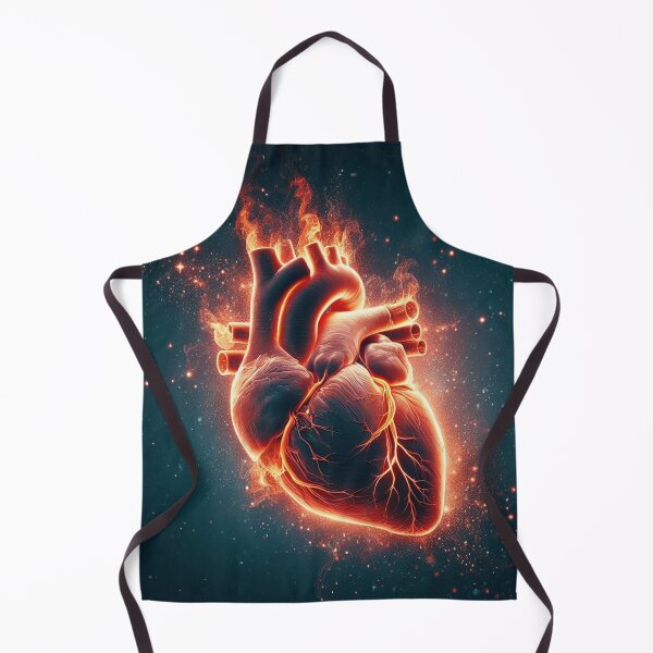 Item preview, Fiery Anatomical Heart designed and sold by Solarskymedia.